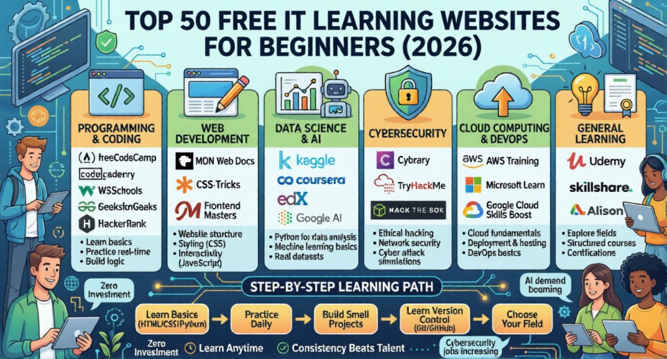 Free IT Learning websites